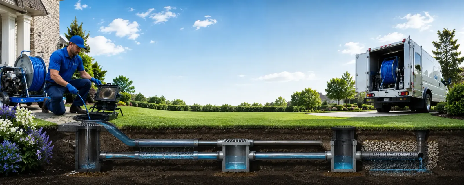 Outdoor drain cleaning information for Knightdale, NC
